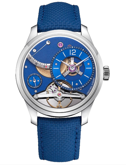 Replica Greubel Forsey Watch Balancier Contemporain Blue dial Men Replica Greubel Forsey Watch Balancier Contemporain Blue dial Men